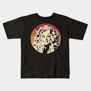 Dolly Retro Country Singer Kids T-Shirt